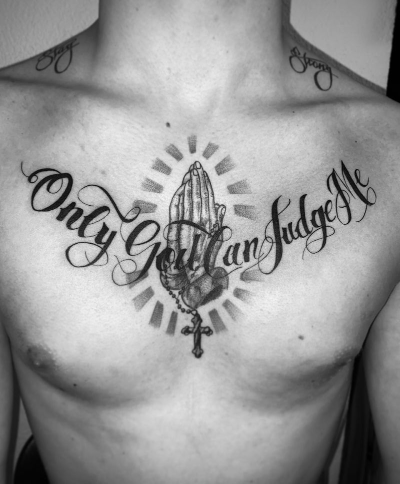 30 Unique Only God Can Judge Me Tattoos You Can Copy