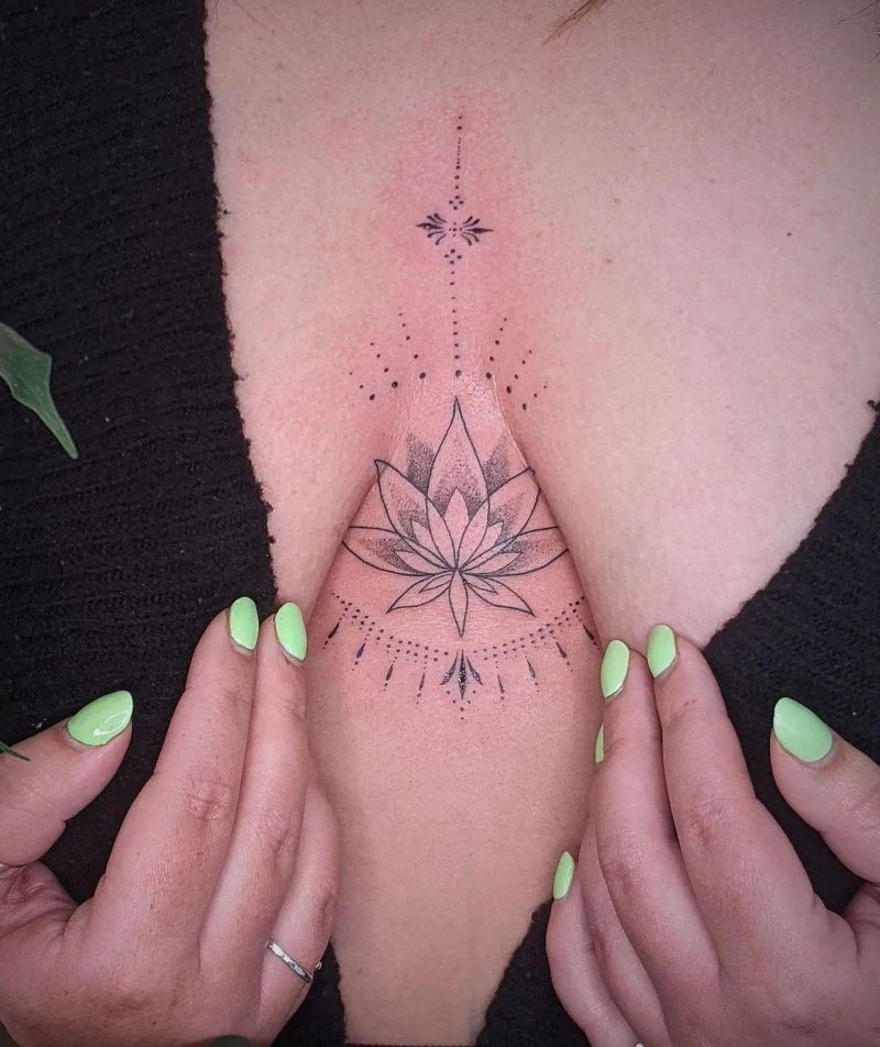 30 Pretty Sternum Tattoos For Your Next Ink