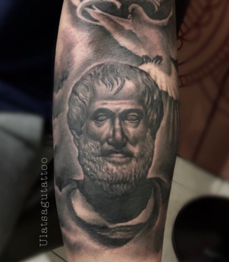 16 Unique Aristotle Tattoos to Inspire You