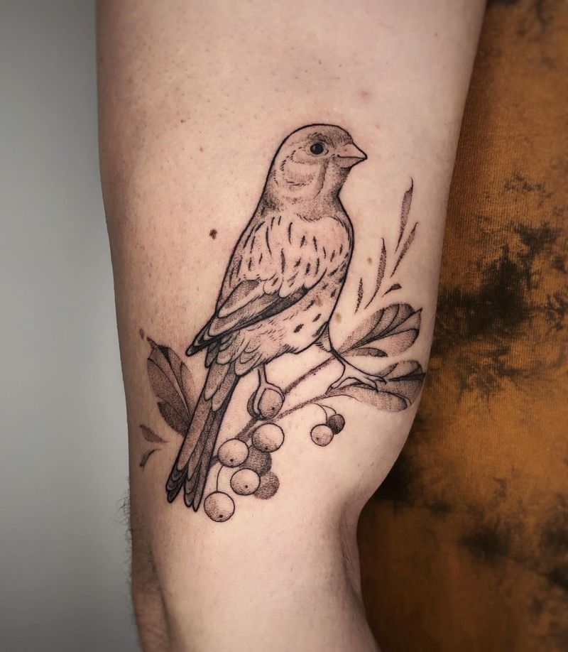 26 Pretty Canary Tattoos You Must Love