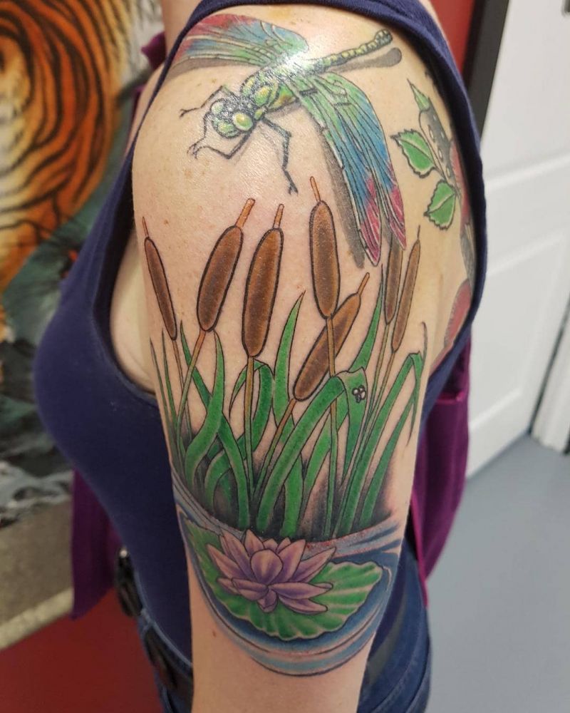 30 Pretty Cattail Tattoos For Your Next Ink