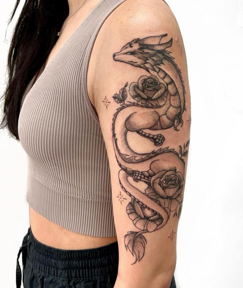 30 Pretty Chinese Dragon Tattoos You Can Copy