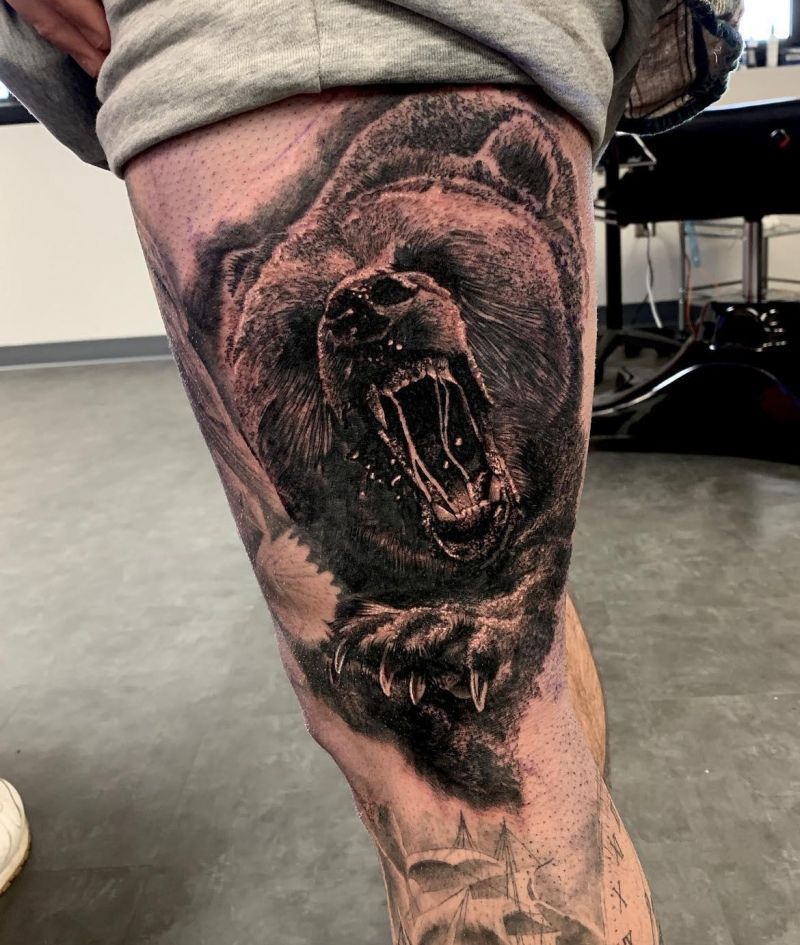 30 Awesome Grizzly Bear Tattoos For Your Next Ink