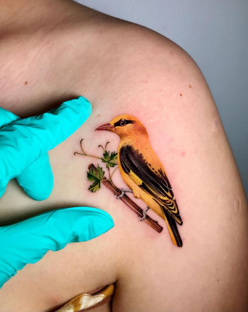 30 Pretty Oriole Tattoos to Inspire You