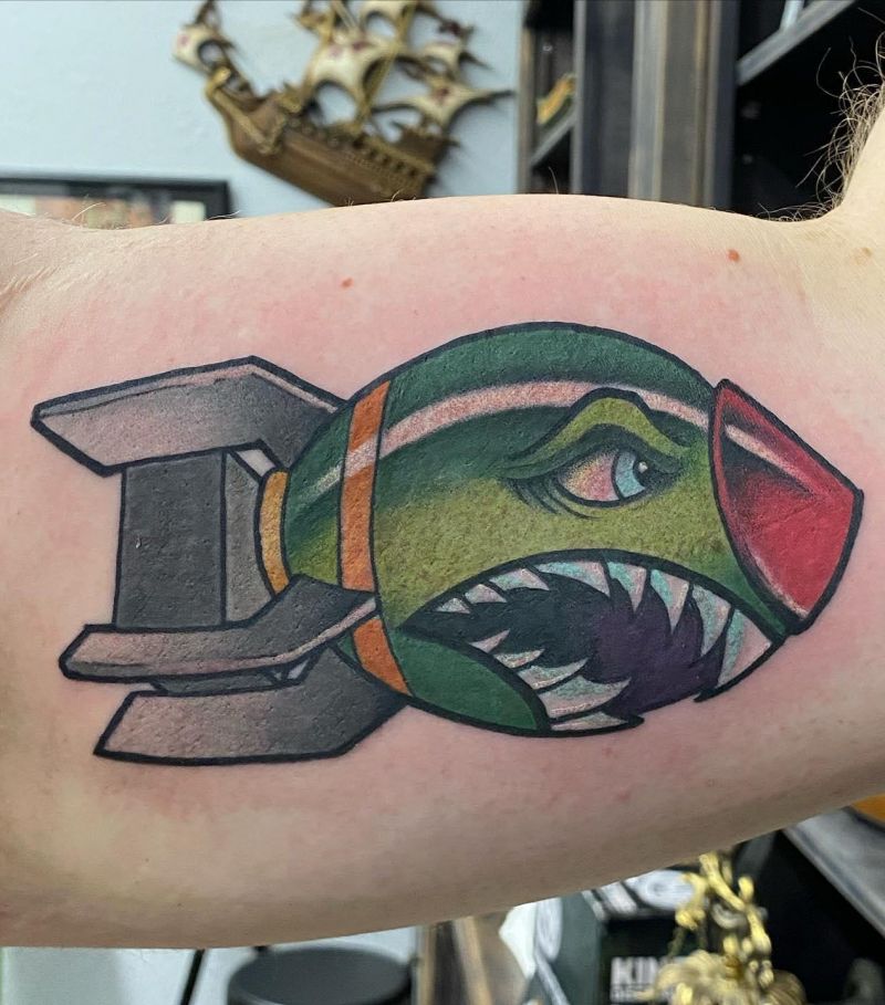 30 Unique Shark Bomb Tattoos You Must Love