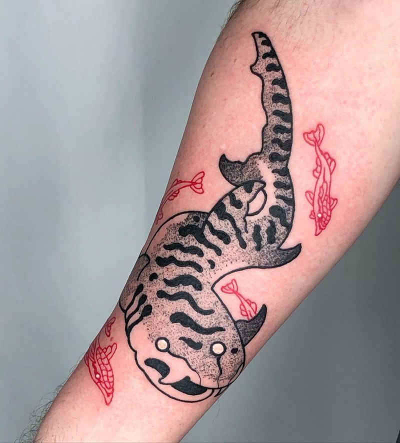 30 Unique Tiger Shark Tattoos You Must Love