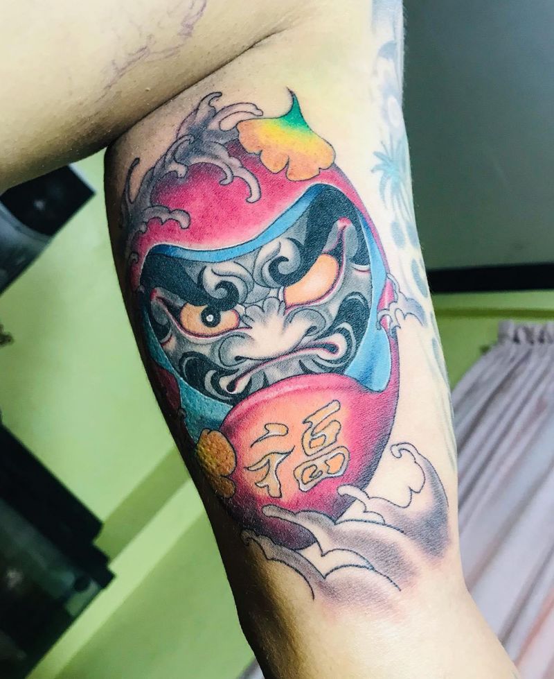 30 Unique Daruma Doll Tattoos for Your Inspiration