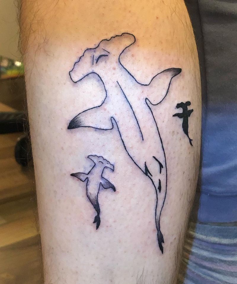 30 Unique Hammerhead Shark Tattoos You Must Love