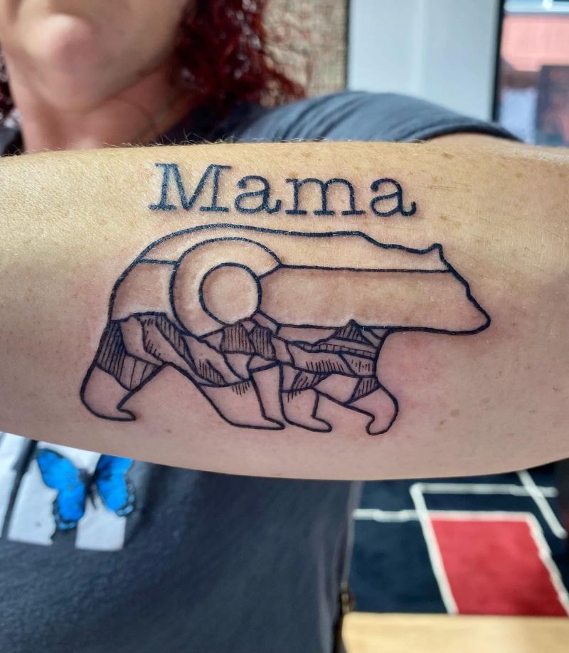 30 Classy Mama Bear Tattoos to Inspire You