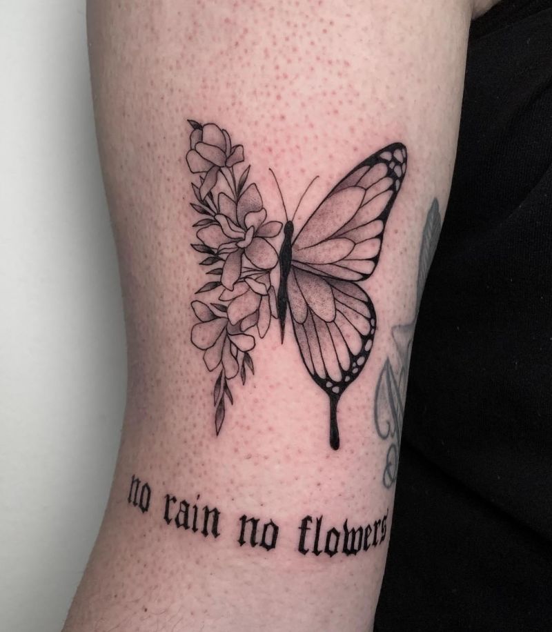 30 Unique No Rain No Flowers Tattoos for Your Inspiration