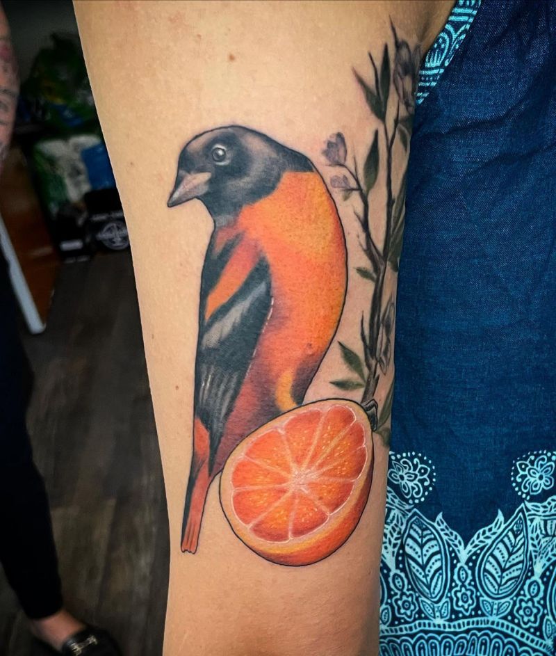 30 Pretty Oriole Tattoos to Inspire You