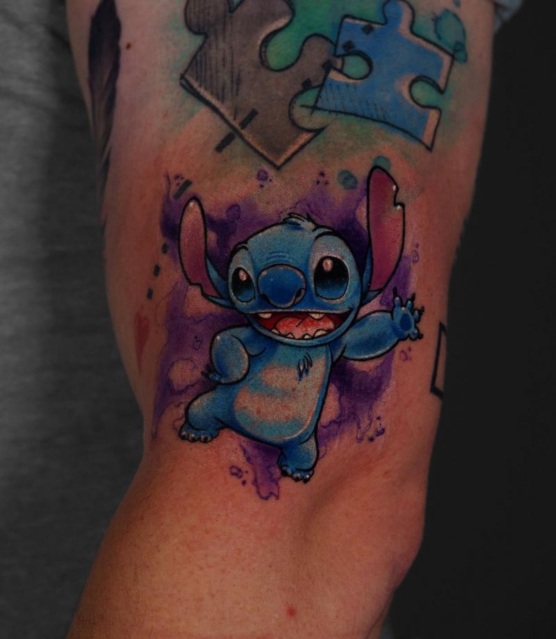 30 Unique Stitch Tattoos You Can Copy