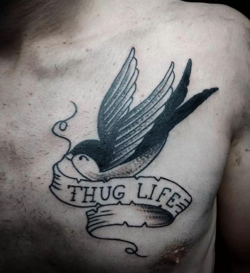 30 Unique Thug Life Tattoos For Your Next Ink