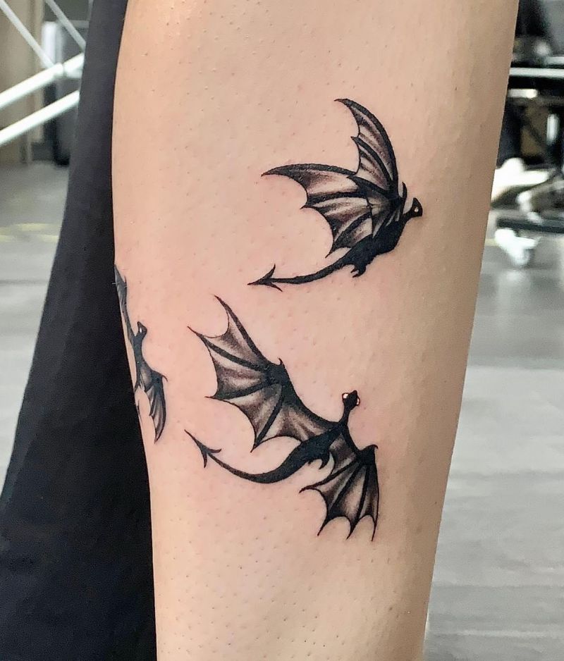 Badass Dragon Tattoo (3pcs) – Wyvern's Hoard