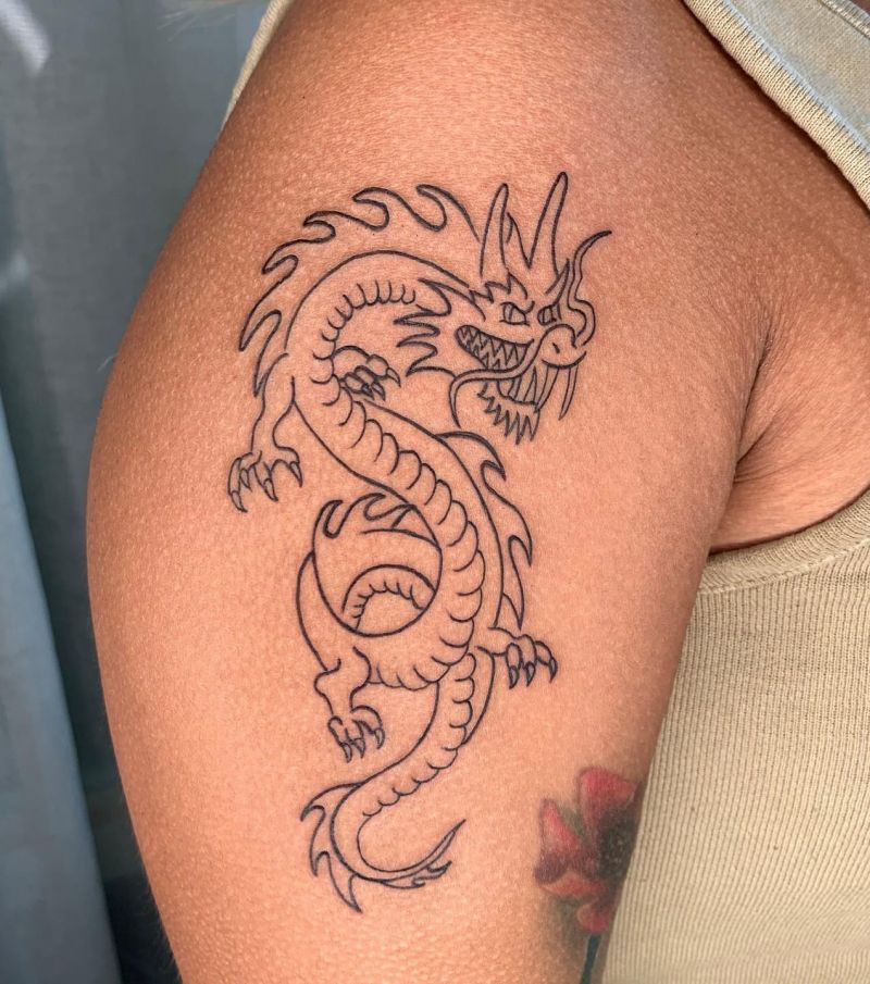 30 Pretty Chinese Dragon Tattoos You Can Copy