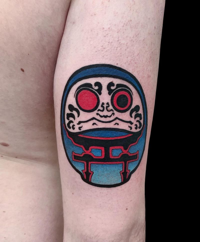 30 Unique Daruma Doll Tattoos for Your Inspiration