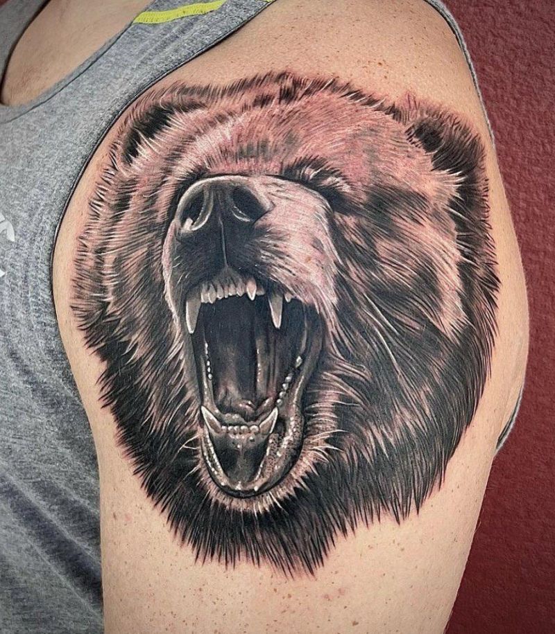 30 Awesome Grizzly Bear Tattoos For Your Next Ink