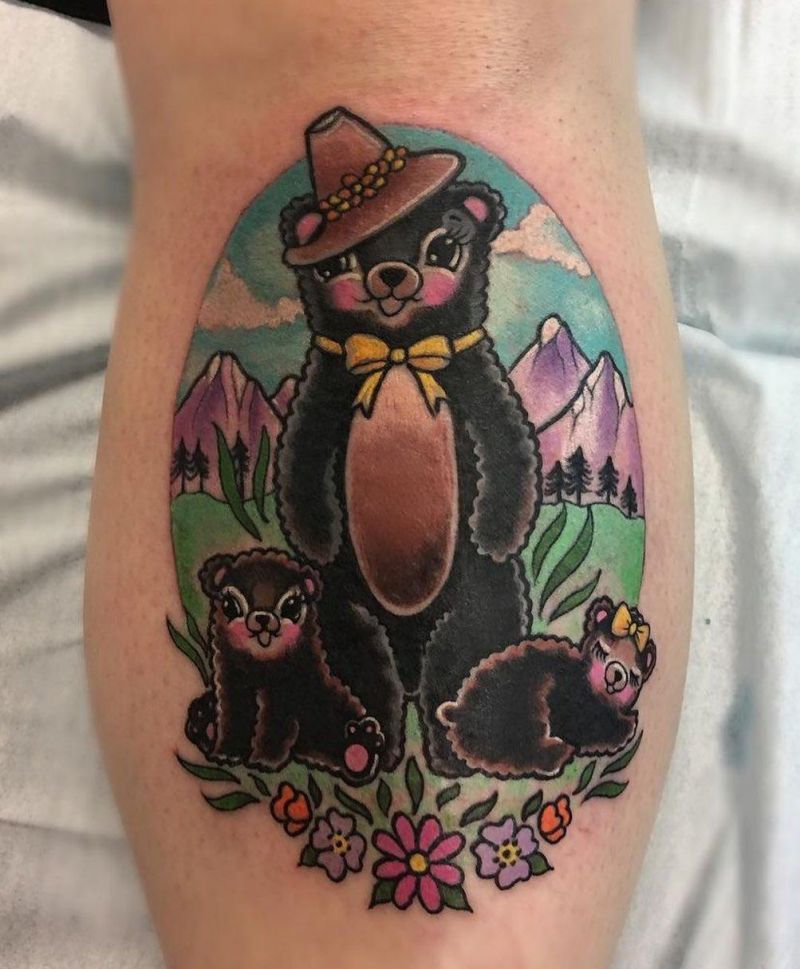 30 Classy Mama Bear Tattoos to Inspire You