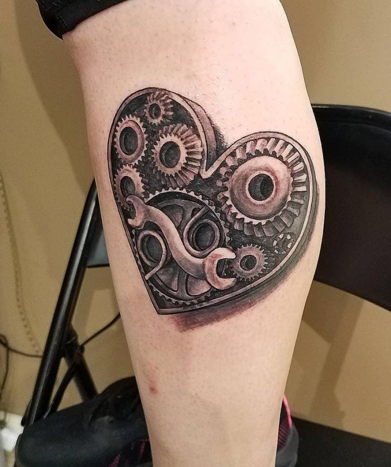 30 Unique Mechanical Heart Tattoos You Must Love