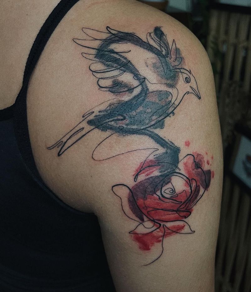 30 Unique Nightingale Tattoos to Inspire You