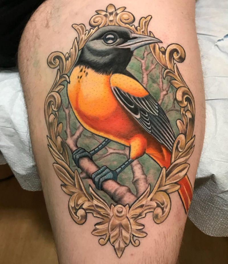 30 Pretty Oriole Tattoos to Inspire You