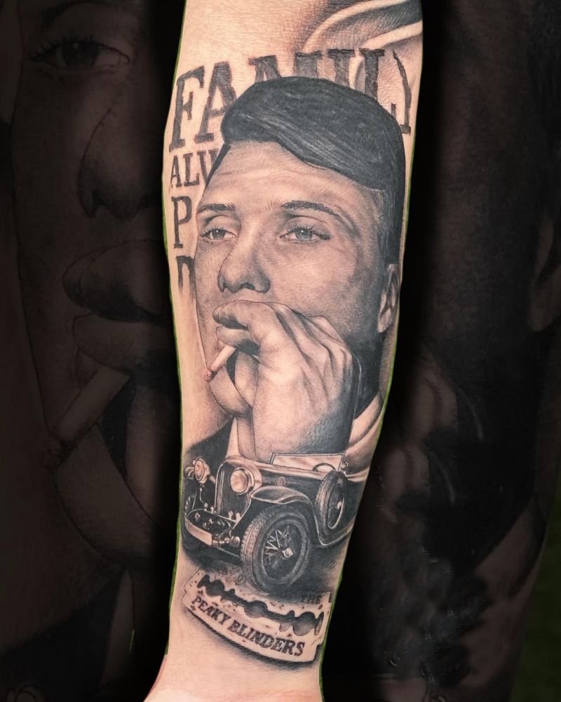 30 Excellent Peaky Blinders Tattoos You Must Love