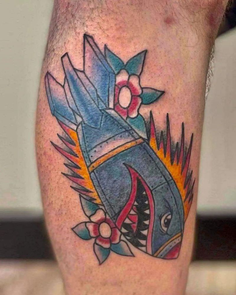 30 Unique Shark Bomb Tattoos You Must Love