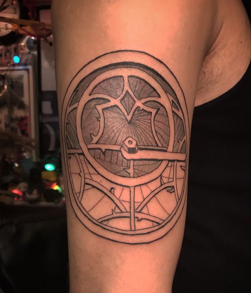 20 Awesome Astrolabe Tattoos You Can Copy