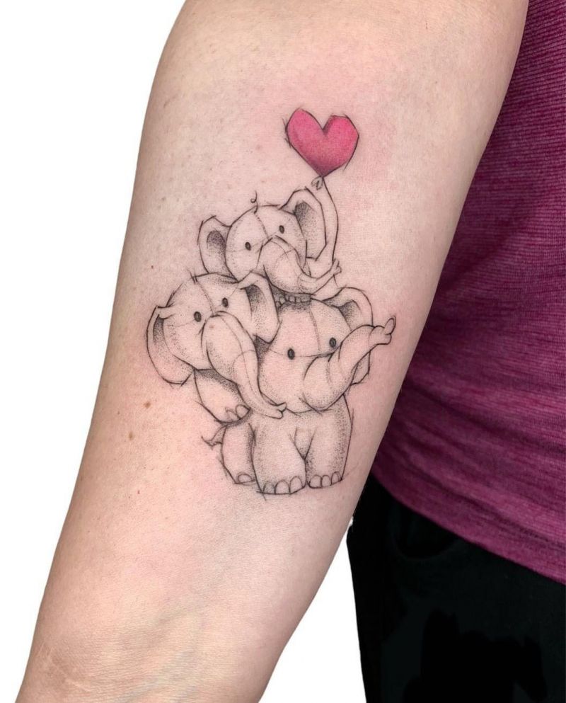 30 Cool Baby Elephant Tattoos for Your Inspiration