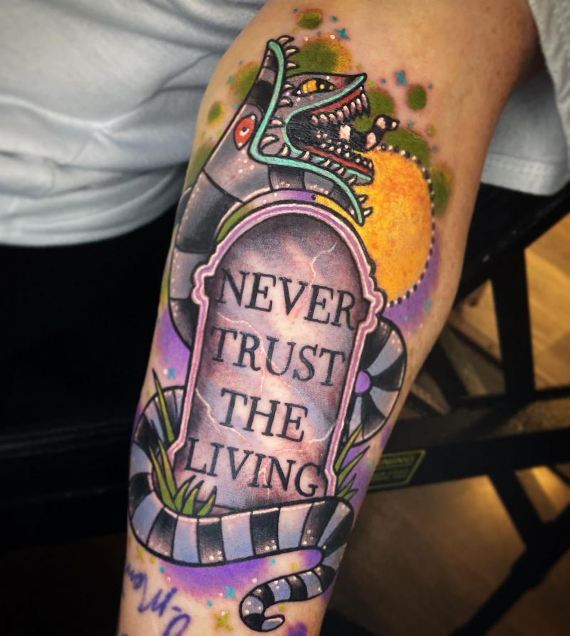 30 Unique Beetlejuice Tattoos You Must Love