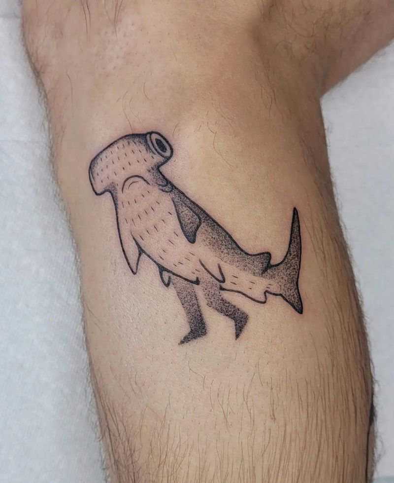 30 Unique Hammerhead Shark Tattoos You Must Love