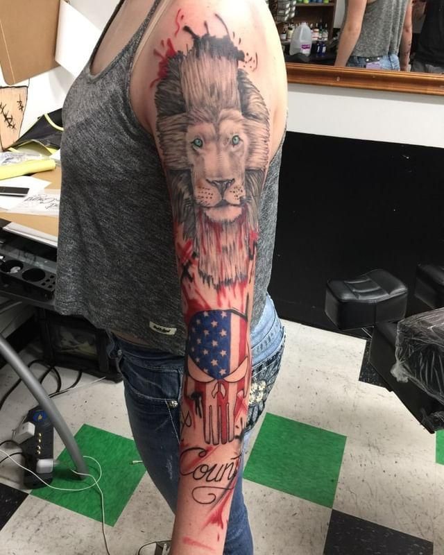 30 Unique Lion Cross Tattoos You Can Copy