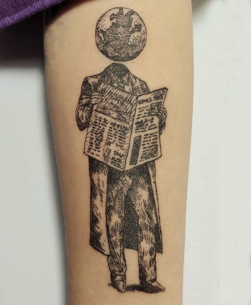 30 Unique Newspaper Tattoos You Must Love