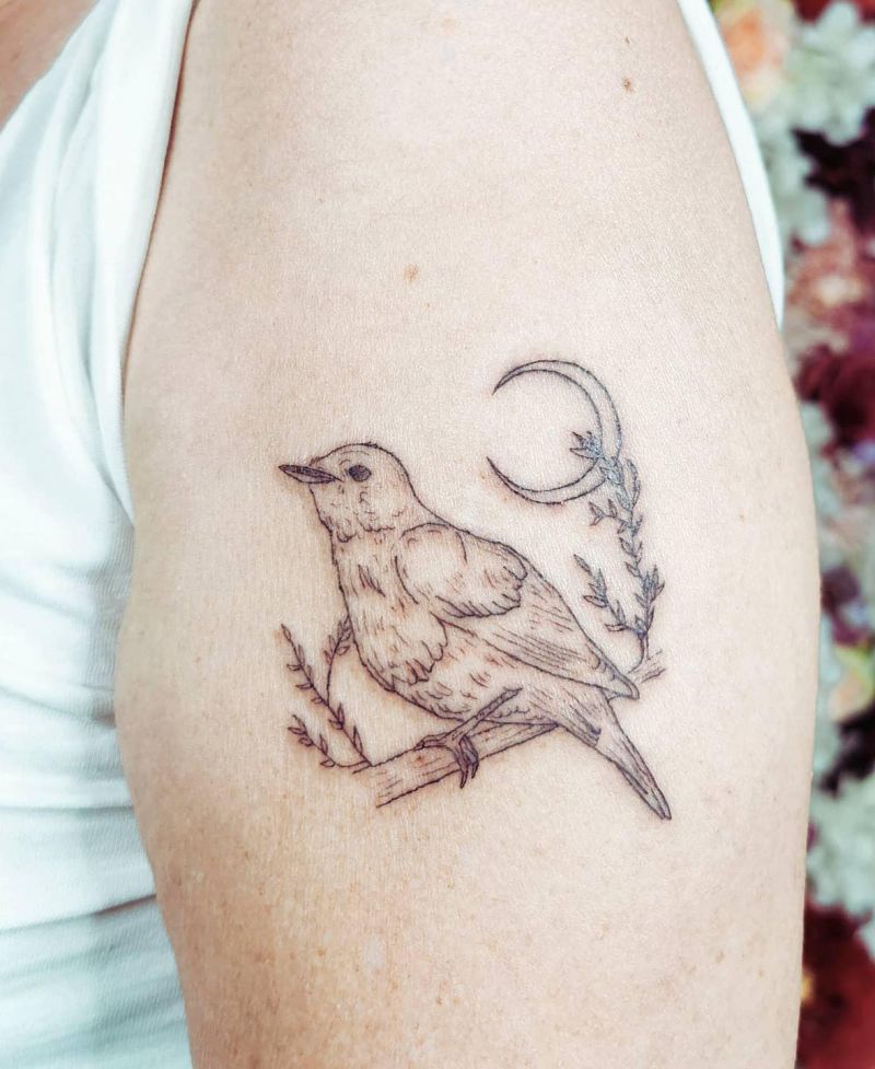 30 Unique Nightingale Tattoos to Inspire You