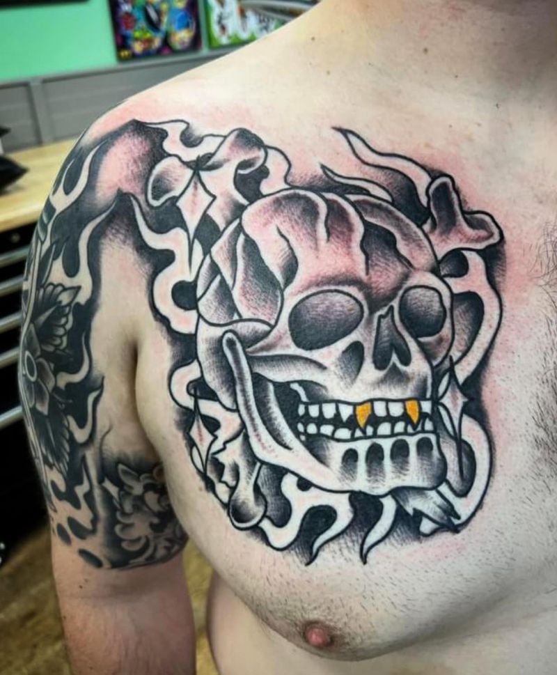 30 Cool Vampire Skull Tattoos for Your Inspiration