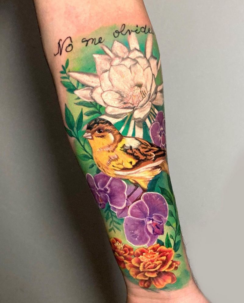 26 Pretty Canary Tattoos You Must Love