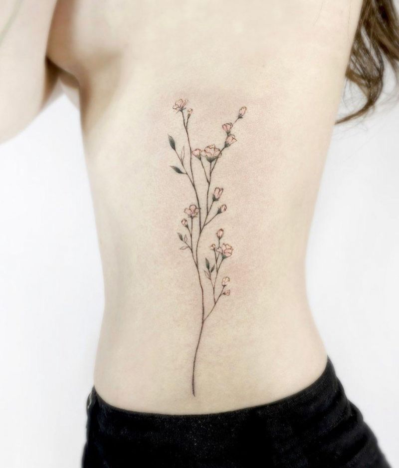 30 Unique Gypsophila Tattoos for Your Inspiration