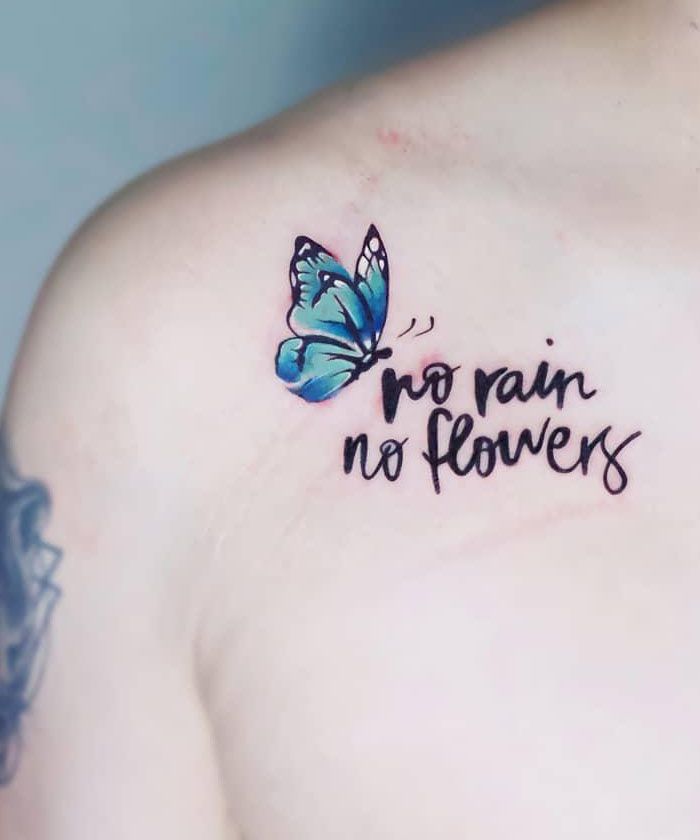 30 Unique No Rain No Flowers Tattoos for Your Inspiration