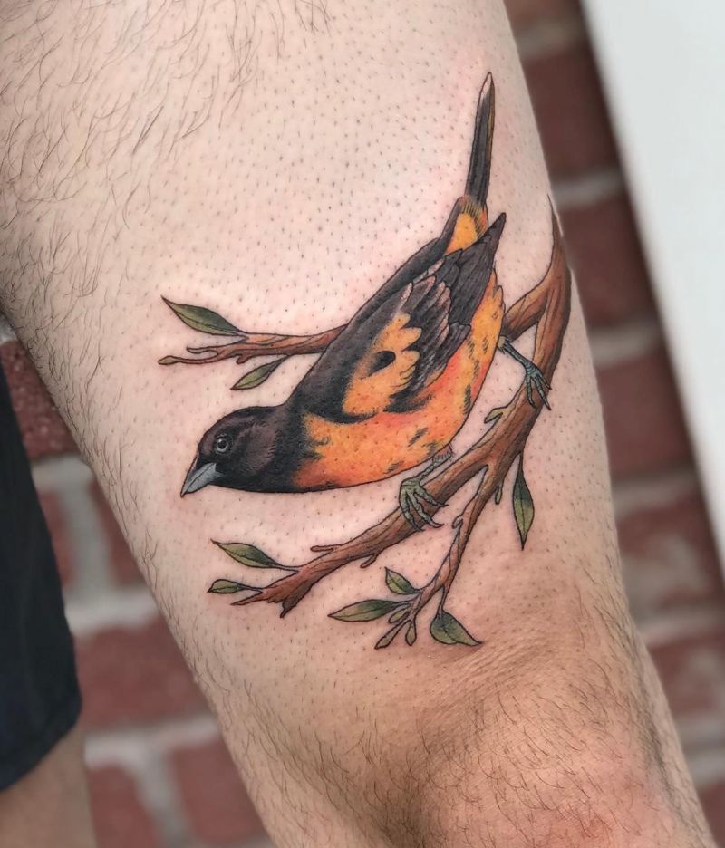 30 Pretty Oriole Tattoos to Inspire You