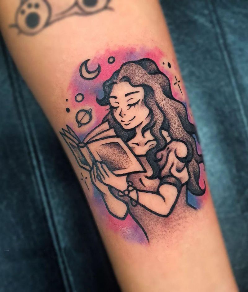 30 Unique Reading Tattoos You Can Copy