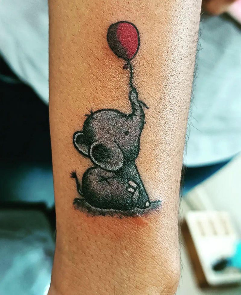 30 Cool Baby Elephant Tattoos for Your Inspiration