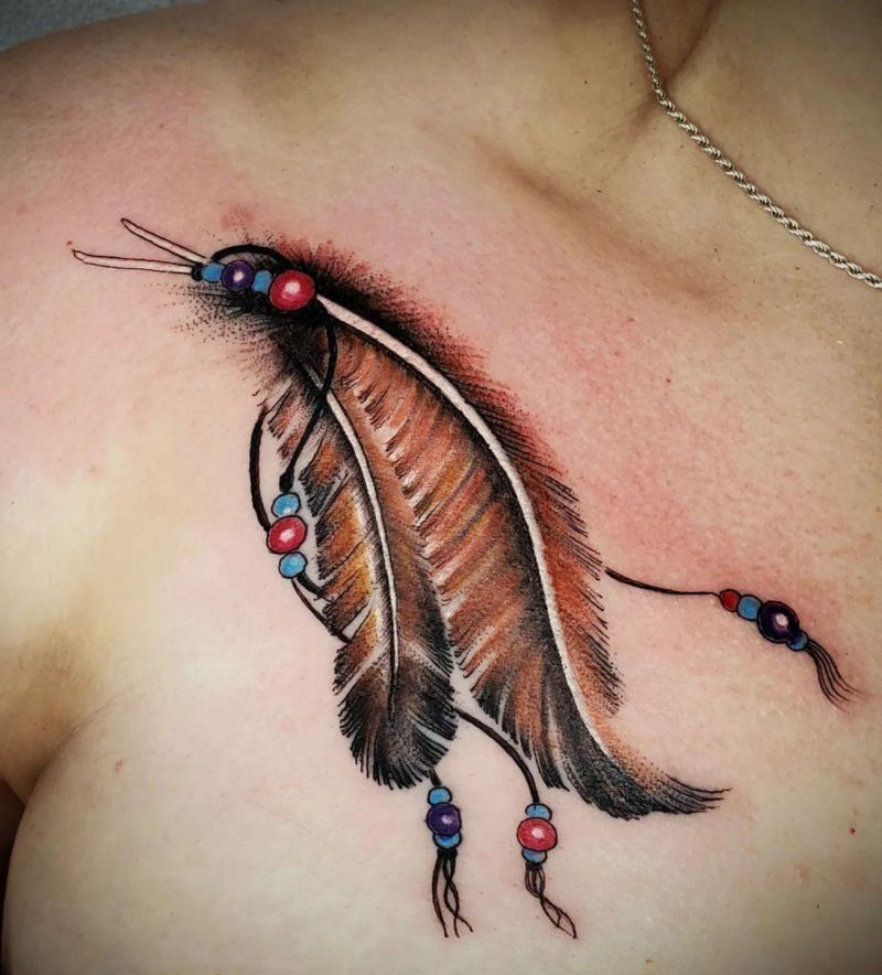 30 Pretty Eagle Feather Tattoos to Inspire You