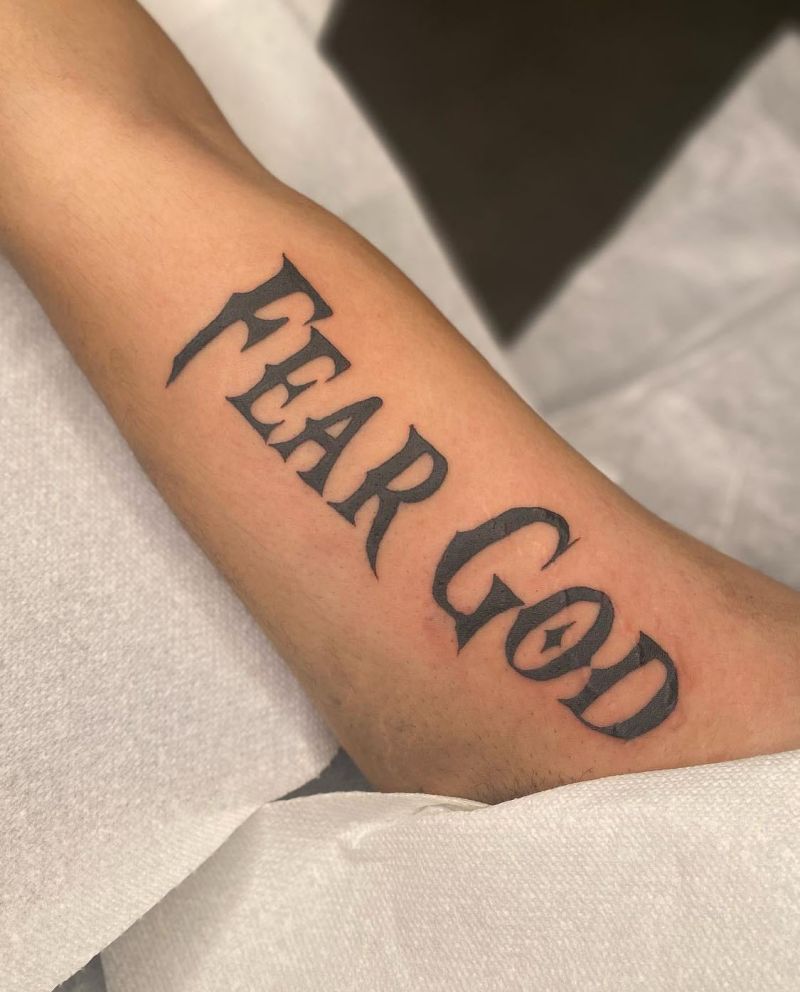 30 Unique Fear God Tattoos For Your Next Ink