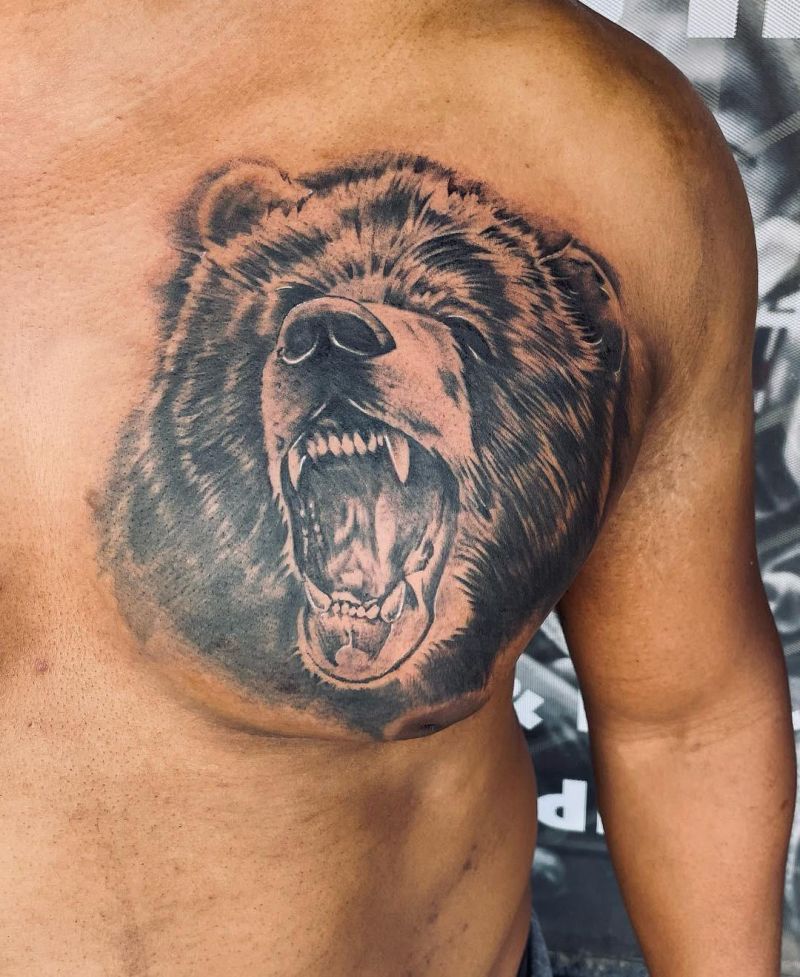 30 Awesome Grizzly Bear Tattoos For Your Next Ink