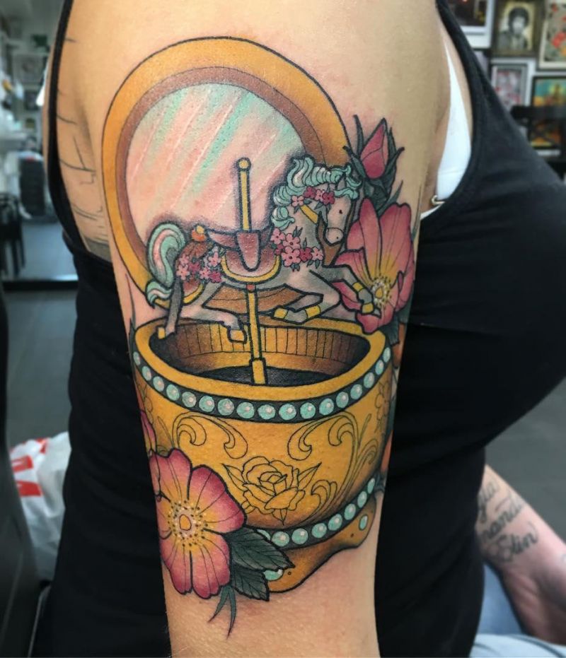 30 Unique Music Box Tattoos You Must Love