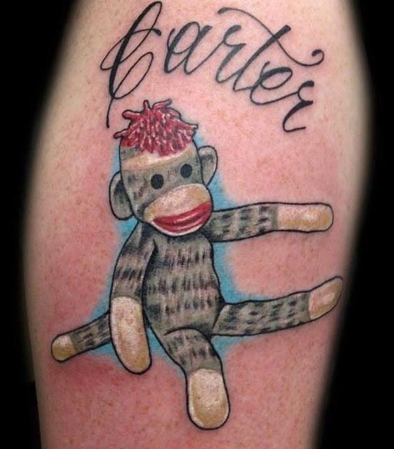 27 Unique Sock Monkey Tattoos for Your Inspiration