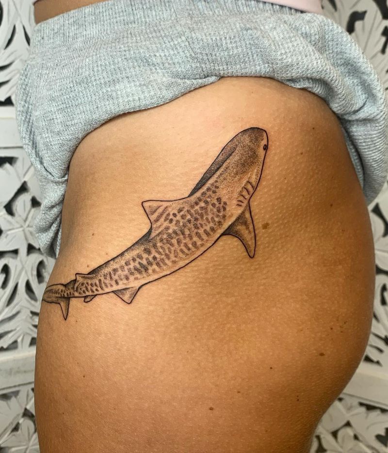 30 Unique Tiger Shark Tattoos You Must Love