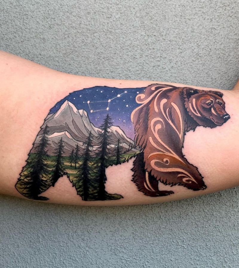 30 Unique Ursa Major Tattoos to Inspire You