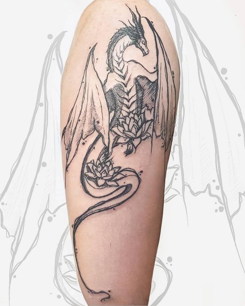 30 Unique Wyvern Tattoos You Must Love