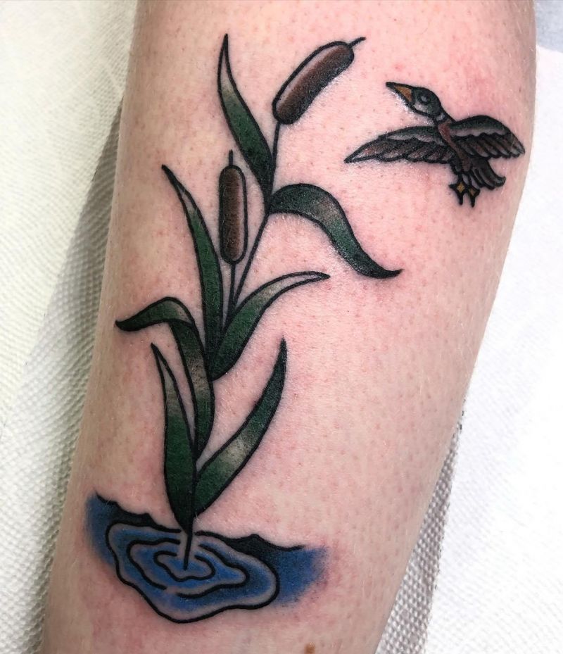 30 Pretty Cattail Tattoos For Your Next Ink